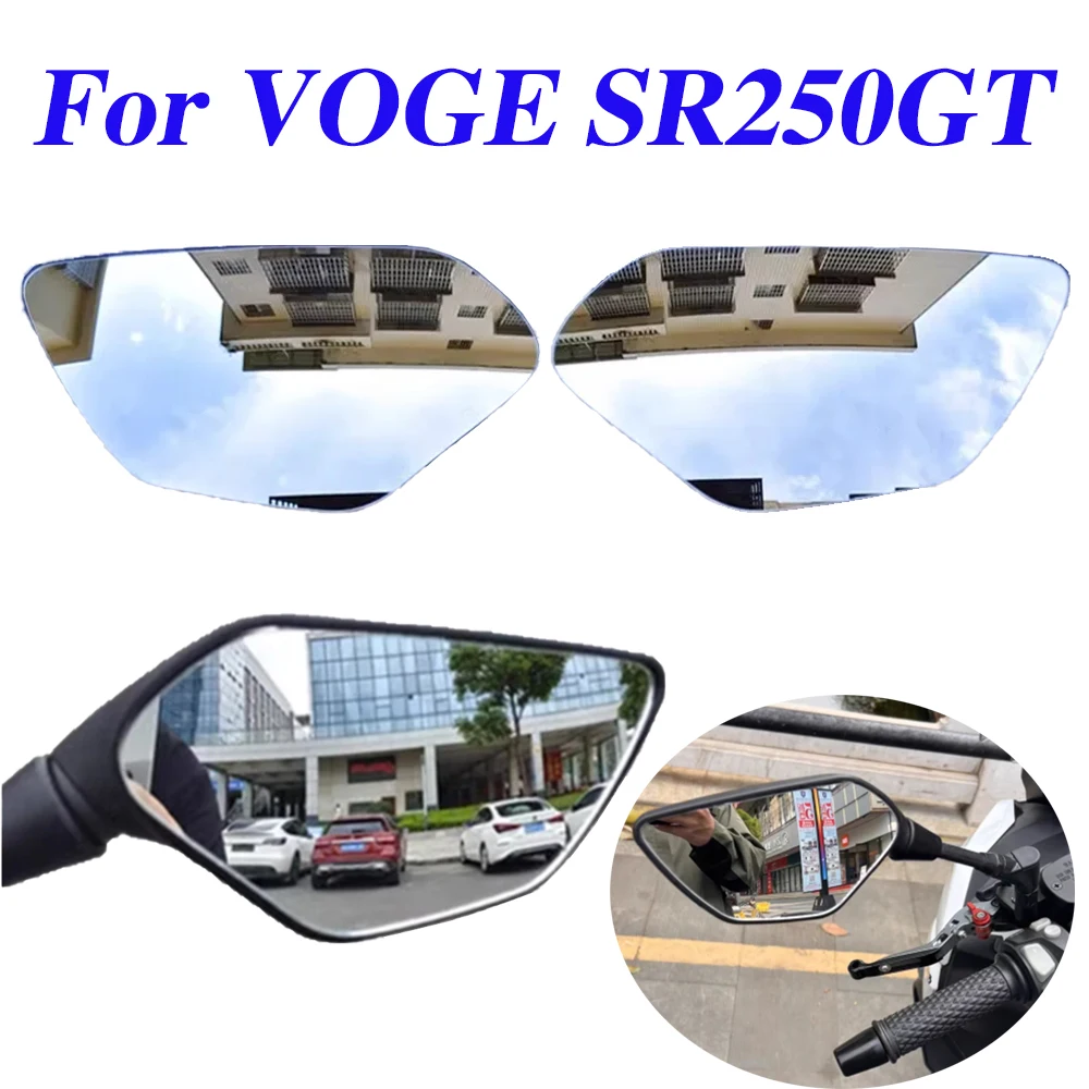 

Accessories Convex Mirror Increase Rearview Mirrors Side Rear Mirror View Vision Lens For VOGE SR250GT SR250 SR 250 GT SR 250GT