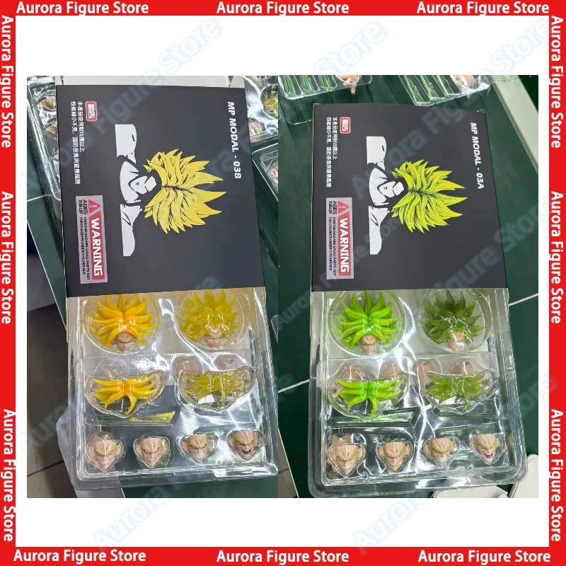 Re-release MP Model 03A 03B Dragon Ball Z SHF SSJ Broly Heads Kit Accessories Headsculpt Anime Action Figures Toys Models PVC