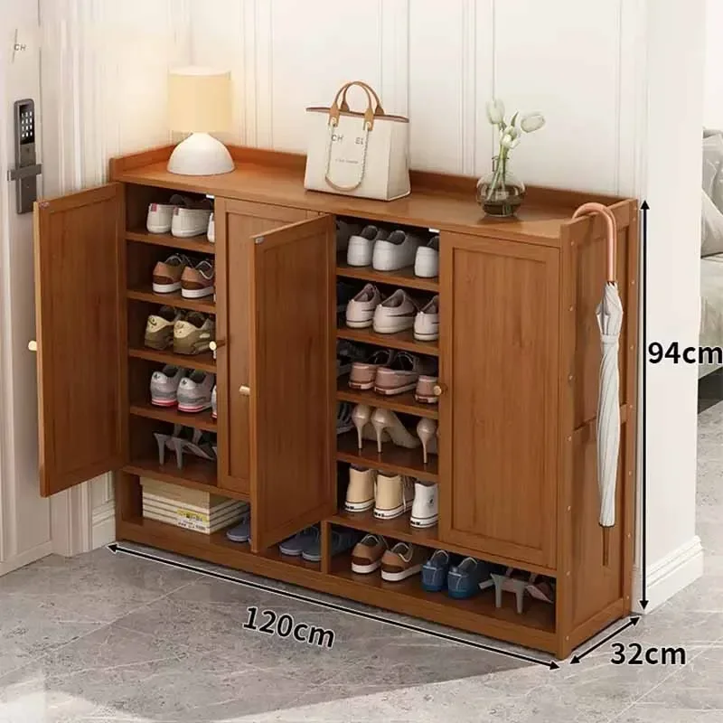 Meuble à Chaussures en Relitation Verticale, Meuble de Maison de Luxe, Salon, Couloir, Étagère T1, Gain de Place