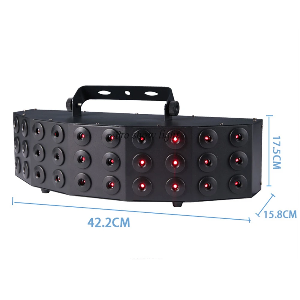 30 Eyes Laser Rain DMX Control DJ Party Light Red Color Stage Laser Light Projector Disco Club Show Light for Dancing Pub Stage