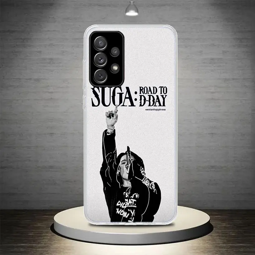 SUGA D-DAYs Phone Case for Samsung Galaxy A15 A14 A13 A12 A55 A54 A53 A52 A35 A34 A33 A32 A25 A24 A23 A22 A05S A04S A03S