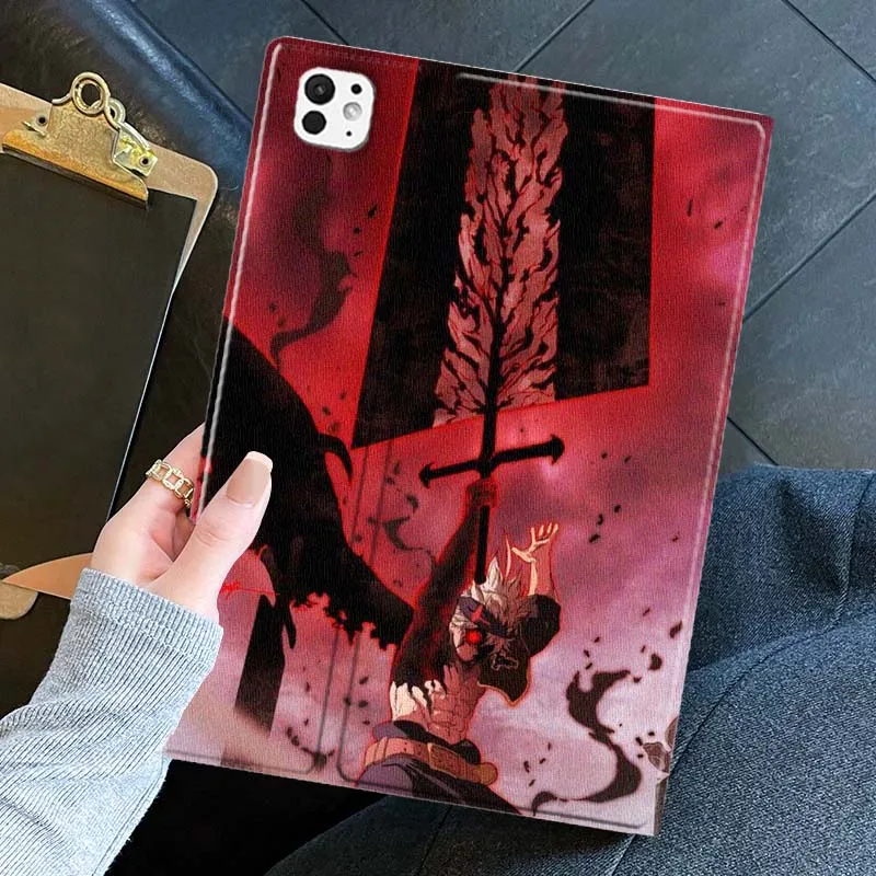 

Anime B-Black Clover For iPad Pro Air mini 7 6 5 4 11th 10th 7th 6th 5th 13 12.9 11 10.9 10.5 10.2 Inch Tablet Case