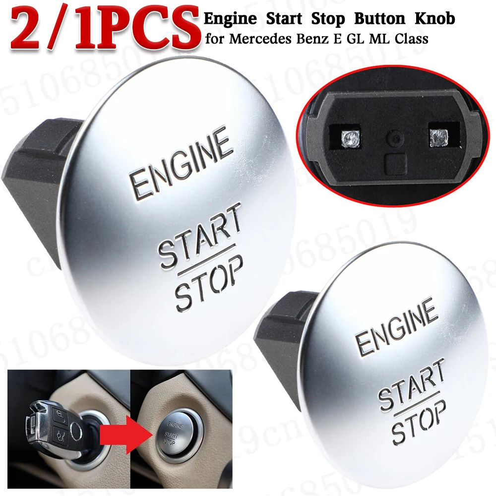Car Keyless One-Click Start Stop Push Button Engine Ignition Keyless Switch 2215450714 for Mercedes Benz B C CL Class