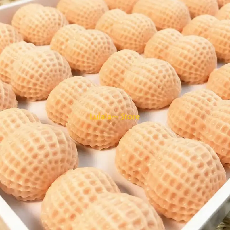 Y4QA Stretchy Peanut Simulation Squeeze Toy For Finger Hand Flexible Training Stress Ball Entertainment Toy for Student Relax