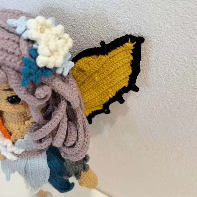 اليدوية الحياكة دمية الكروشيه ورقة العفريت دمية الكروشيه الدمى للمنزل اكسسوارات الحرفية لعبة الحلي #4