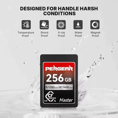 Imagen 2 del producto Tarjeta de memoria Pergear CFexpress 4,0 tipo A 256GB 512GB 1TB hasta 1780MB/S velocidades de lectura USB 4,0 para grabación cruda 8K 30P