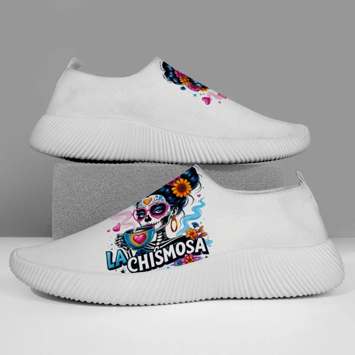 

Family Matching Shoes for Mom and Kid Soft Soled Anti Slip Lightweight Breathable Running Sneakers Casual Women Flat Loafers