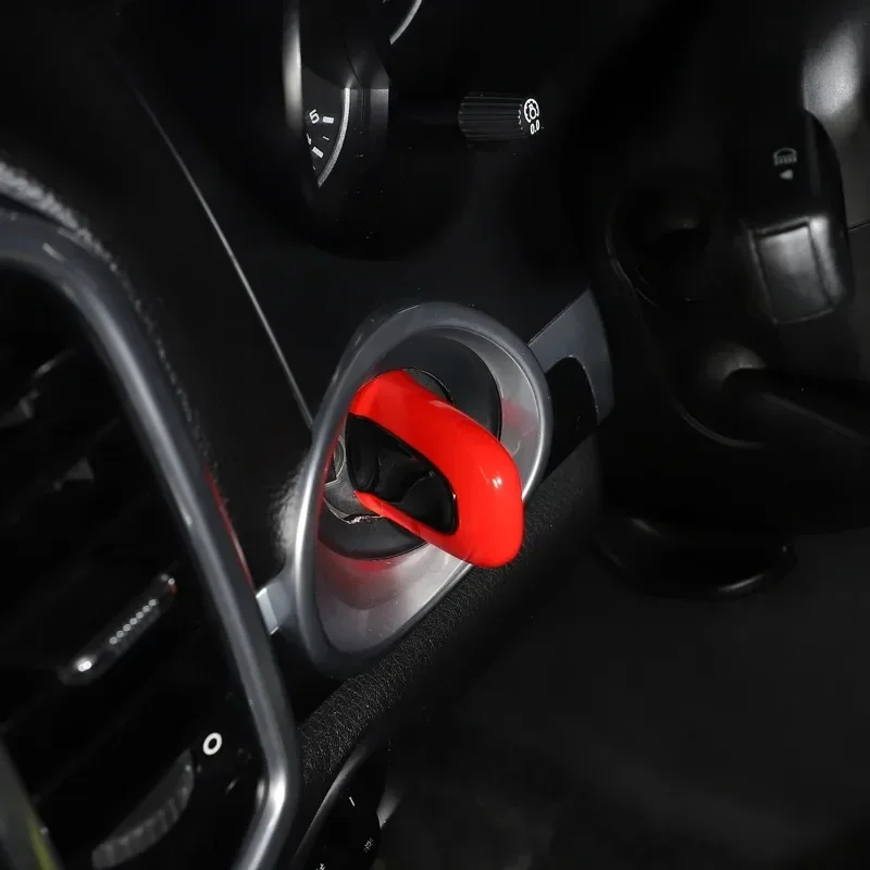 

For 2013-23 porsche Boxster Cayman 911 Cayenne Macan ABS red car engine start key switch One-click ignition Trim Car Accessories