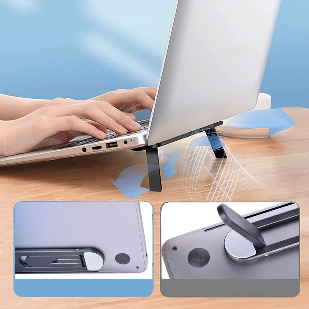 Auxiliar Cooling Laptop Stand, simples e leve, Mini Stand, fácil de transportar, Laptops Variedade Disponível