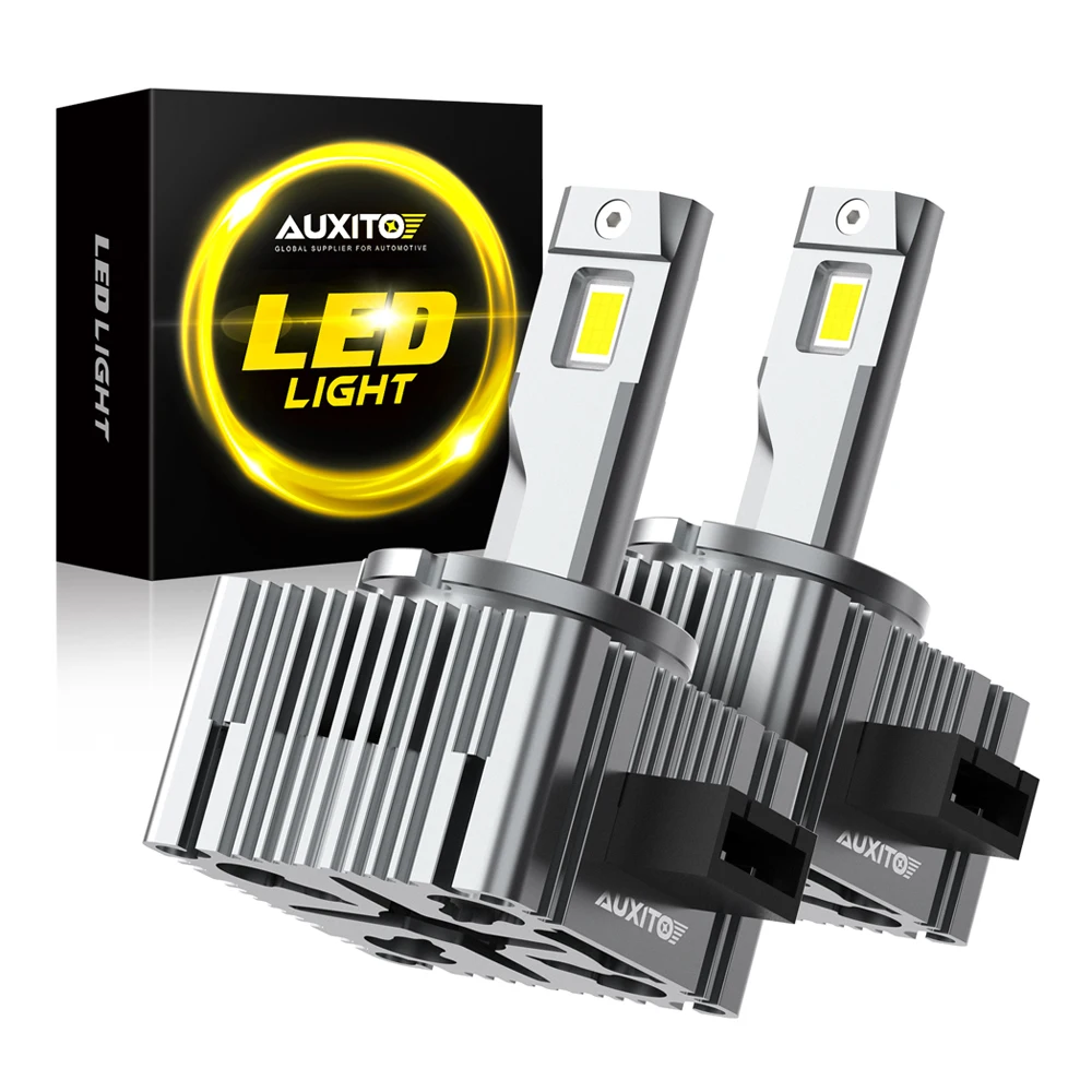 AUXITO 2Pcs D3S D1S LED 120W 30000LM Headlight Bulbs Canbus Car Light Auto Lamp D2S D4S 6000K Cool Super Bright Plug and Play