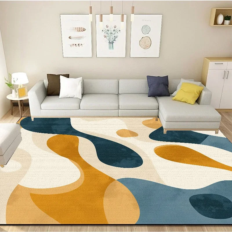 Modern Simplicity Carpets Living Room Coffee Tables Rugs Bedroom Abstract Large Area Plush Rugs Kids Play Crawling Mat Non-slip