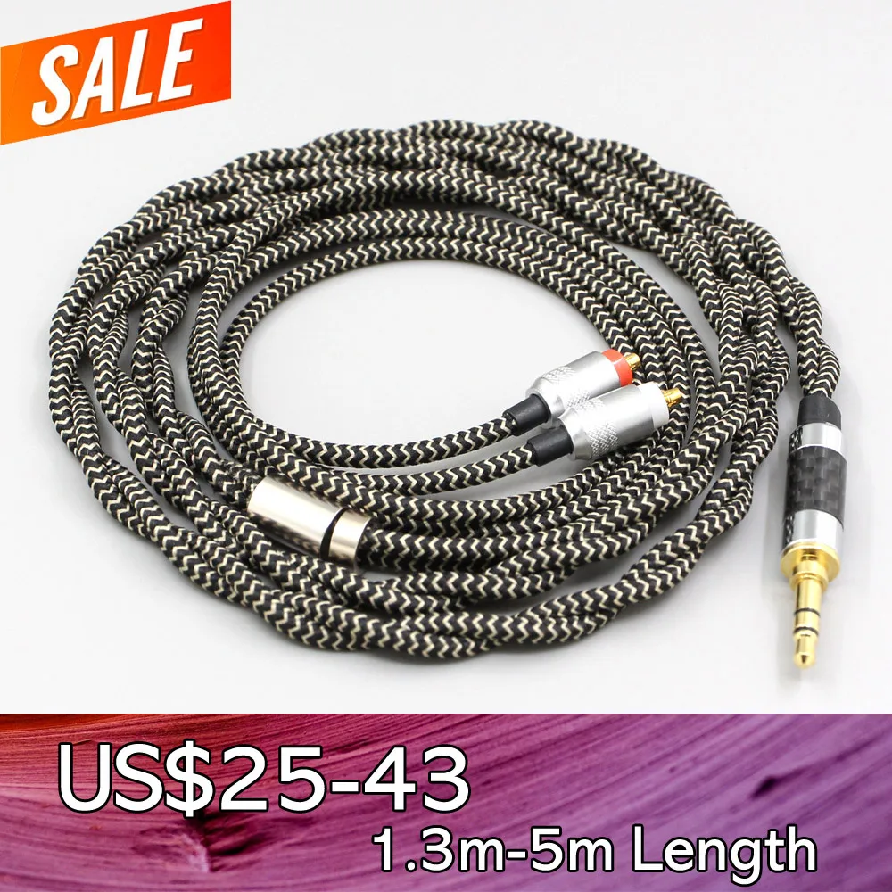 2 Core 2.8mm Litz OFC Earphone Shield Braided Sleeve Cable For Sony IER-M7 IER-M9 IER-Z1R Headset LN008048