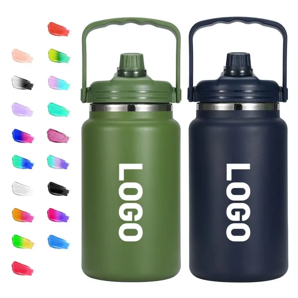 New style 4L Stainless steel Water Bottle Wide Mouth Vacuum Flask Drink Bottle Thermos bottle for big capacity