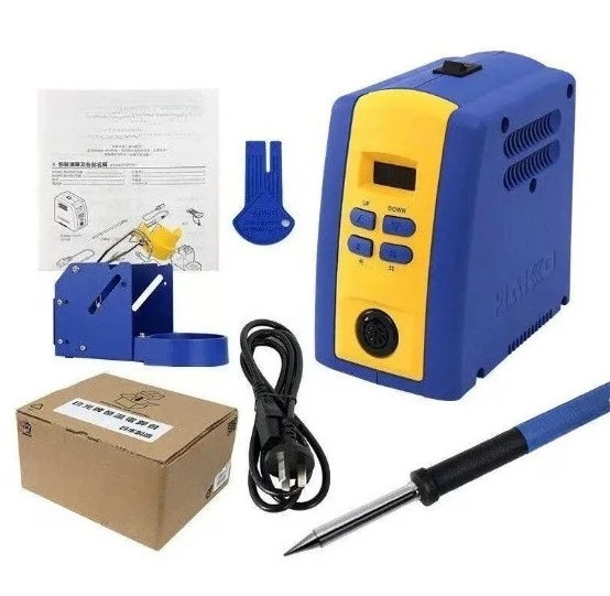 FX-951 Lead-Free Digital Display Constant Temperature Soldering Station with 75W Soldering Iron Set