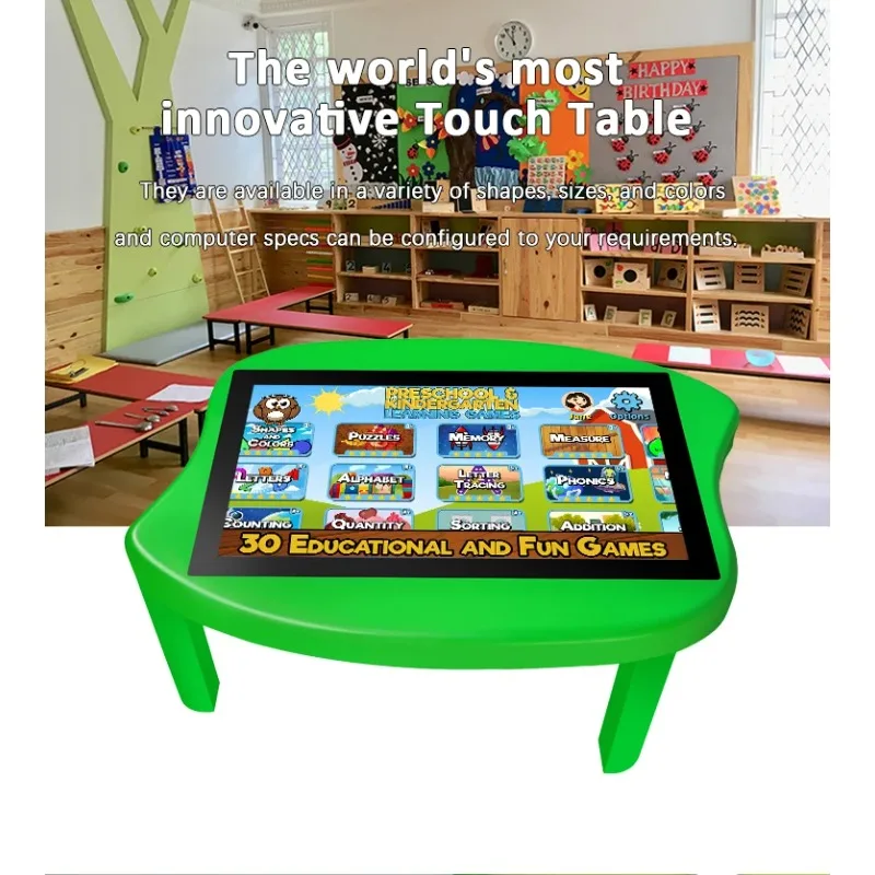 JCVISION All In One Touch Screen Table Interactive Child Touch Desk With Free Download App Android For Kid Education