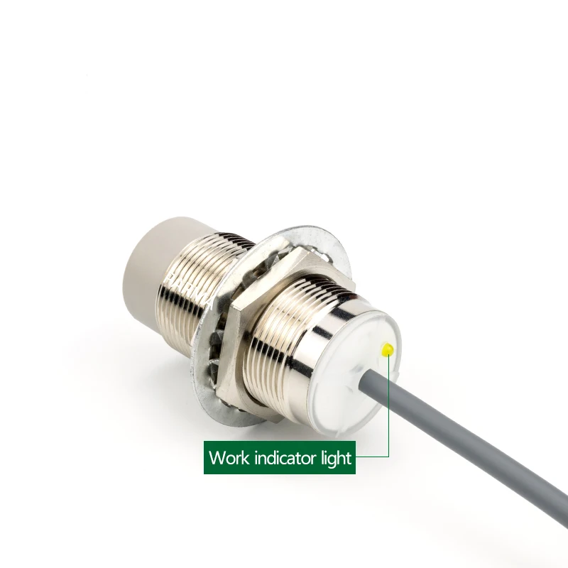 M30 interruptor de proximidade sensor dc de dois fios normalmente aberto 24v interruptor de sensor de metal indutivo dc12v