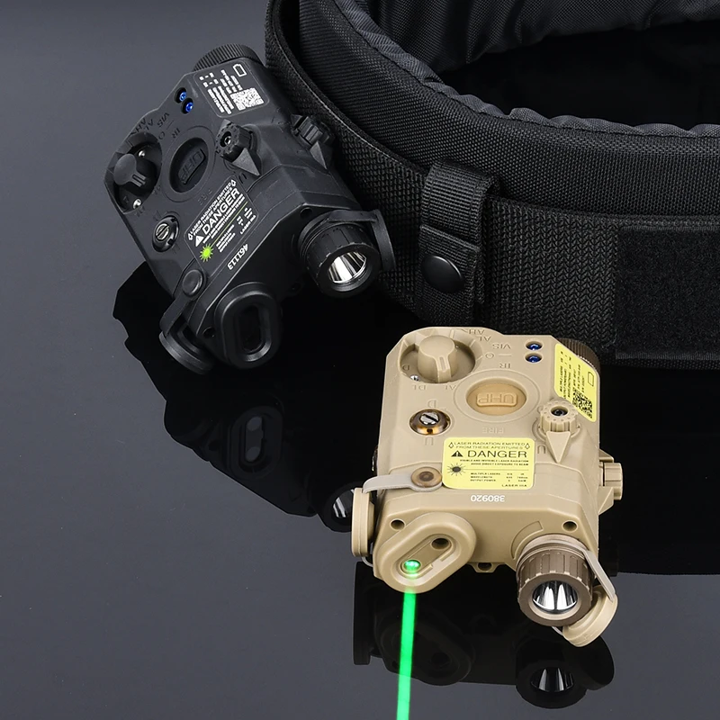 

Лазерный целеуказатель Airsoft PEQ 15 (красный, зеленый, синий) с мощным ИК-индикатором, фонарь WDASN Surefir M600/M600C с двойным переключателем управления