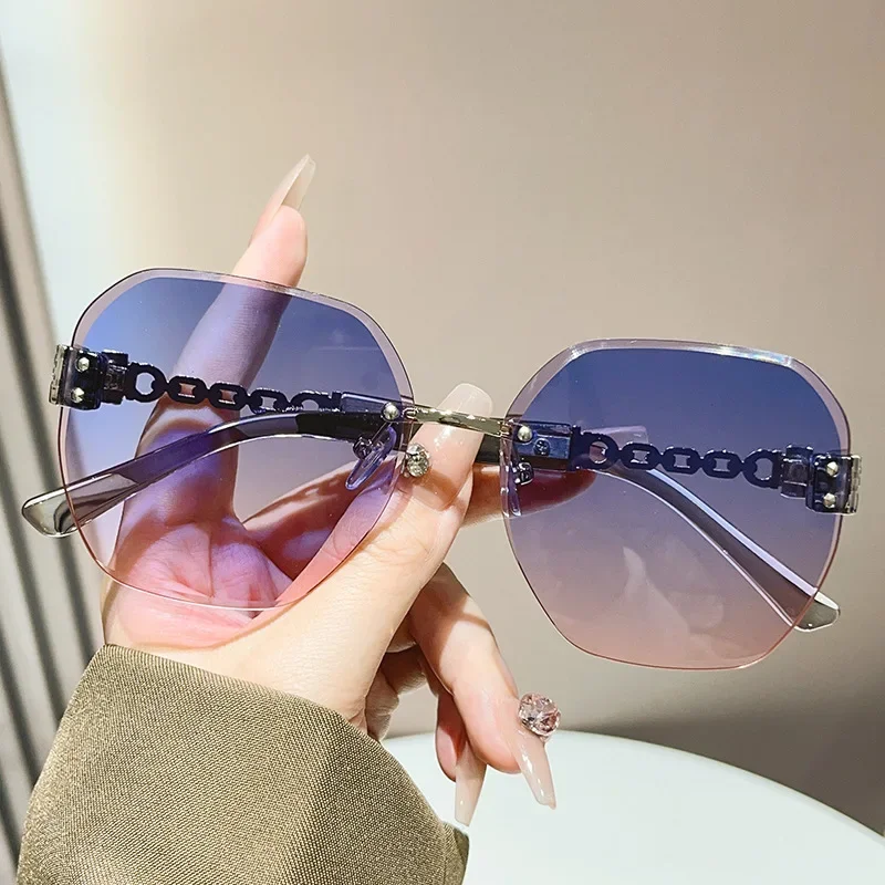 Wind sunglasses women's high-end outdoor trend glasses fashion Korean version UV-proof sunglasses