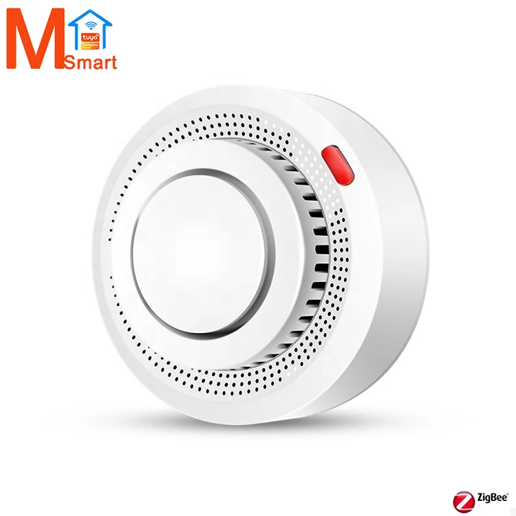 

Home Fire Security AAA*2 Battery Powered Tuya Smart Zigbee 3.0 Smoke Detector Alarm