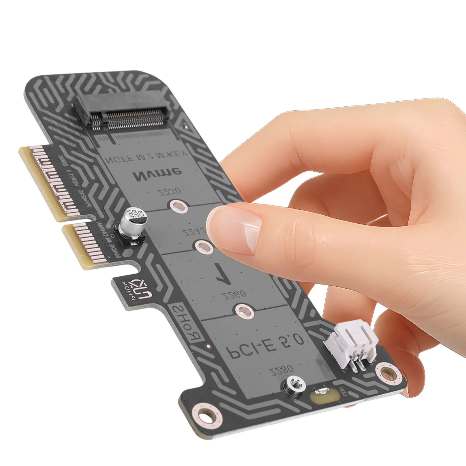 

PH4215 Expansion Card Full Height/Low Profile Bracket Adapter Card M.2 NVME SSD Adapter for 2230/42/60/80 SSD (Not for SATA)