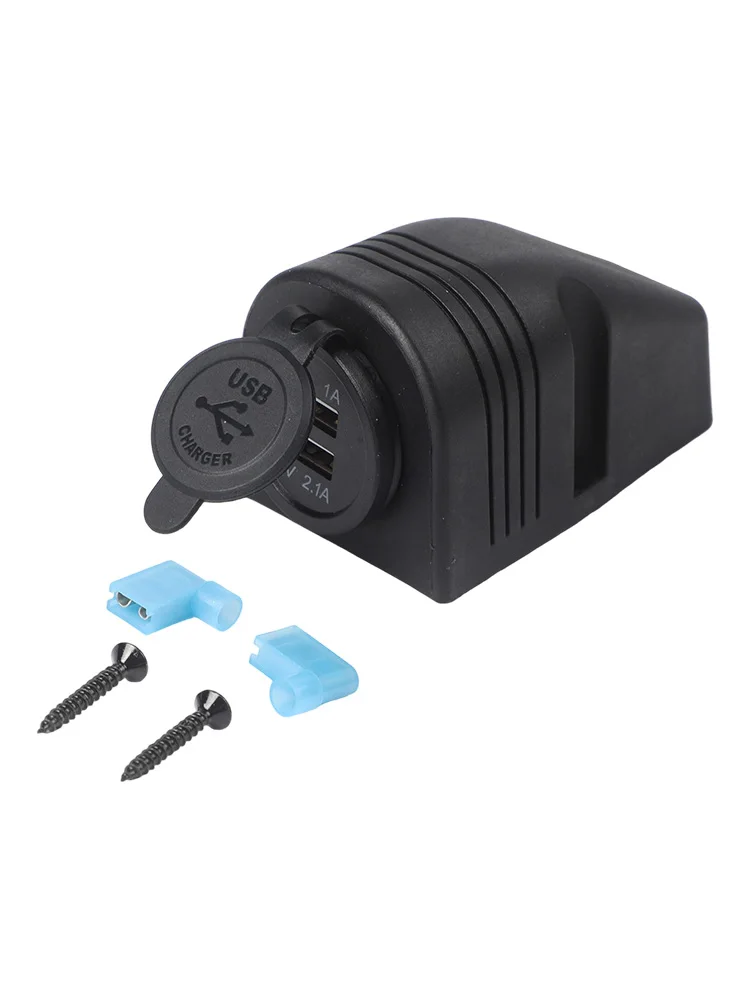 12V 24V Dual USB Power Outlet with Mounting Housing for Motorhome For Caravan Camper Van and Boat Applications