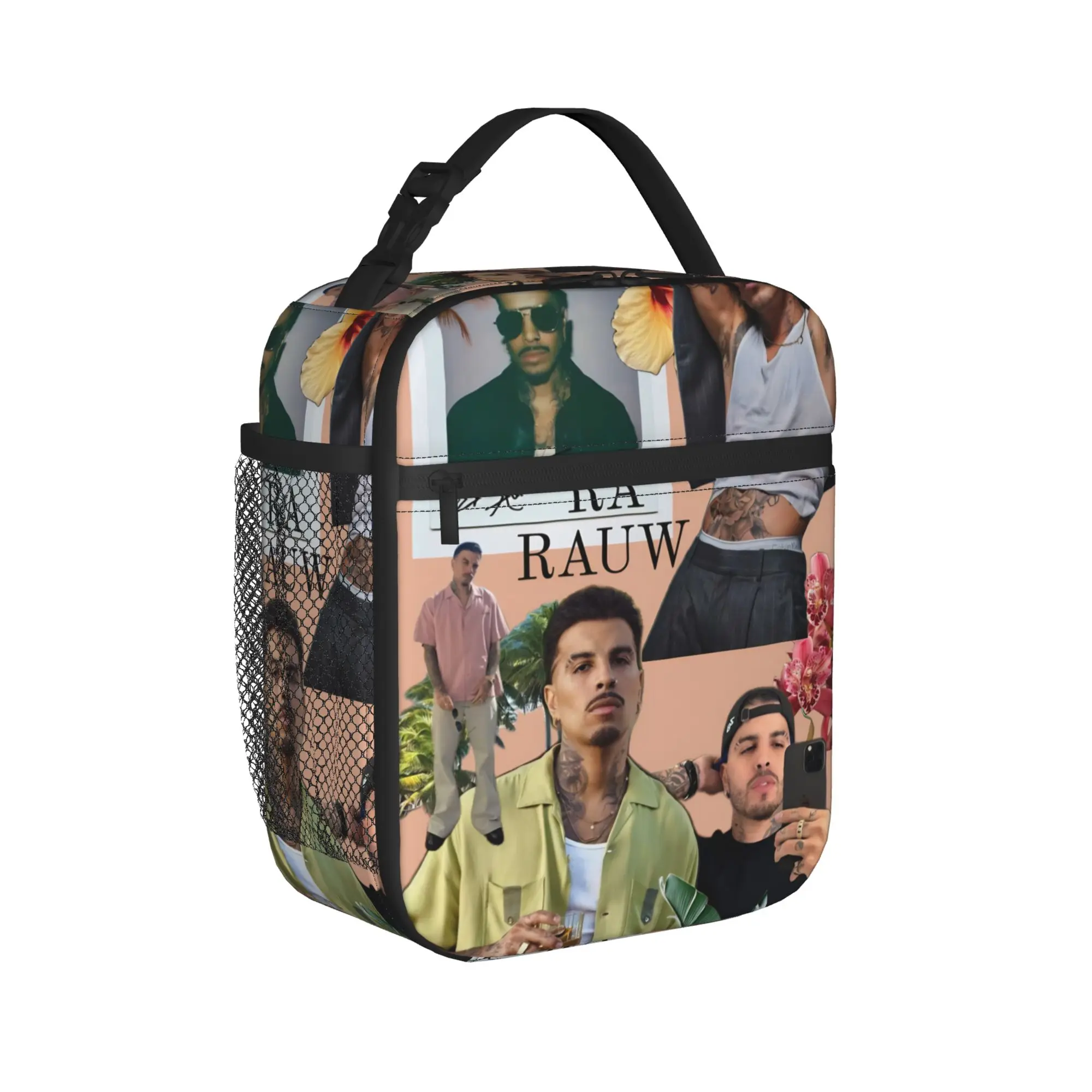 Rauw Alejandro Singer Rapper Accessories Insulated Lunch Bag For Outdoor  Food Box Reusable Cooler Thermal Lunch Boxes