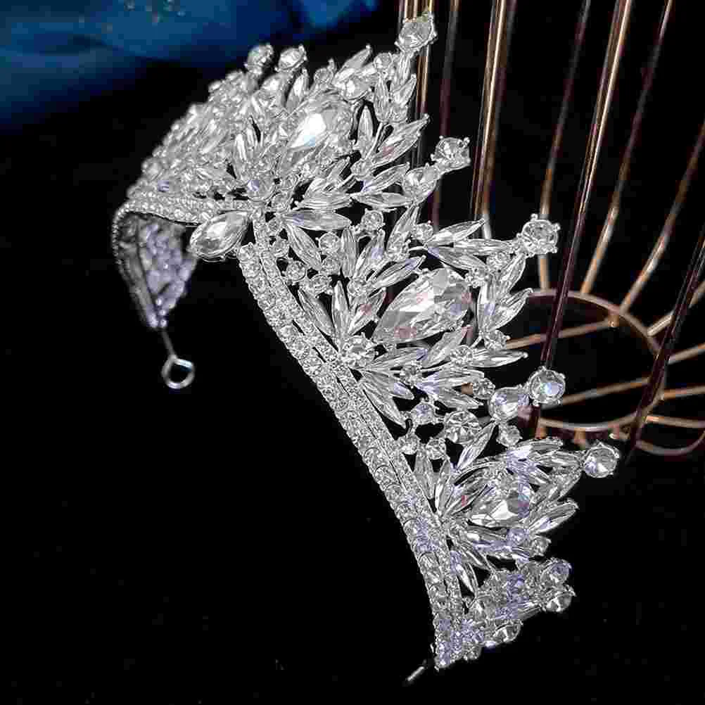 Tiara Bride Headdress Tiaras for Women Hair Accessories Crown Wedding Crowns Rhinestone