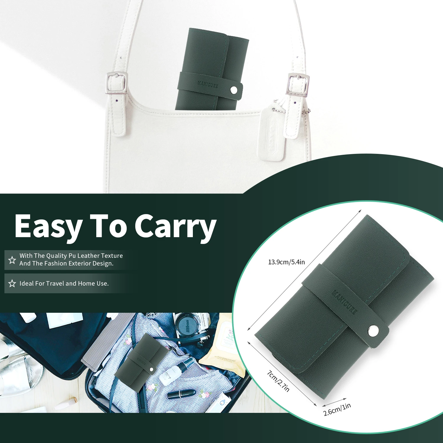 Conjunto de manicure de aço inoxidável, 7 peças, mini kit de cortadores de unhas para viagem, ferramentas de cuidados com pedicure, kit de aliciamento, presente para mulheres e homens