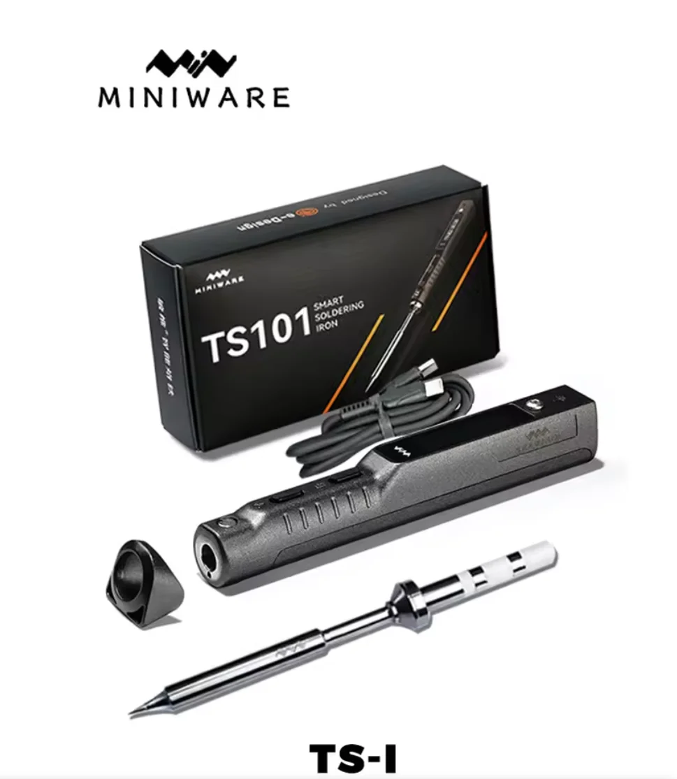 Miniware TS101 65W Mini Digitale Elektrische Soldeerbout LCD Programmeerbaar Display Instelbare Temperatuur Digitaal Soldeerstation