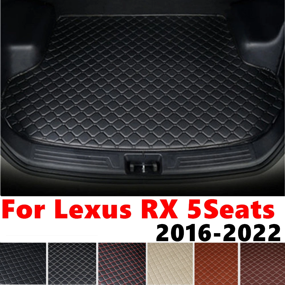 Car trunk mat for LEXUS RX 5Seats 2022 2021 20 2019-2016 Rear Cargo Liner Cover Interior Accessories Tail Boot Tray luggage Pad