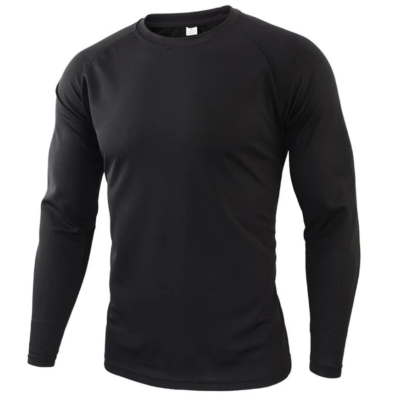 Autumn Fashion Men\'s Long Sleeve Round Neck T-shirt Solid 3D Printed Graphic T Shirts Casual Street Trend hombre y2k tops