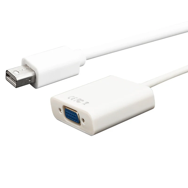 

Mini Displayport to Vga Male to Female Adapter Durable Aluminum Foil Covered Anti-Interference Video Converter