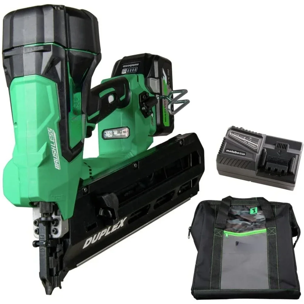 HOME-Metabo HPT 36V MultiVolt ™ أظافر تشكيل لاسلكية 21 درجة، أظافر مزدوجة، بطارية تصل إلى 3-1/2 بوصة 1-36 فولت + شاحن للتخييم #1