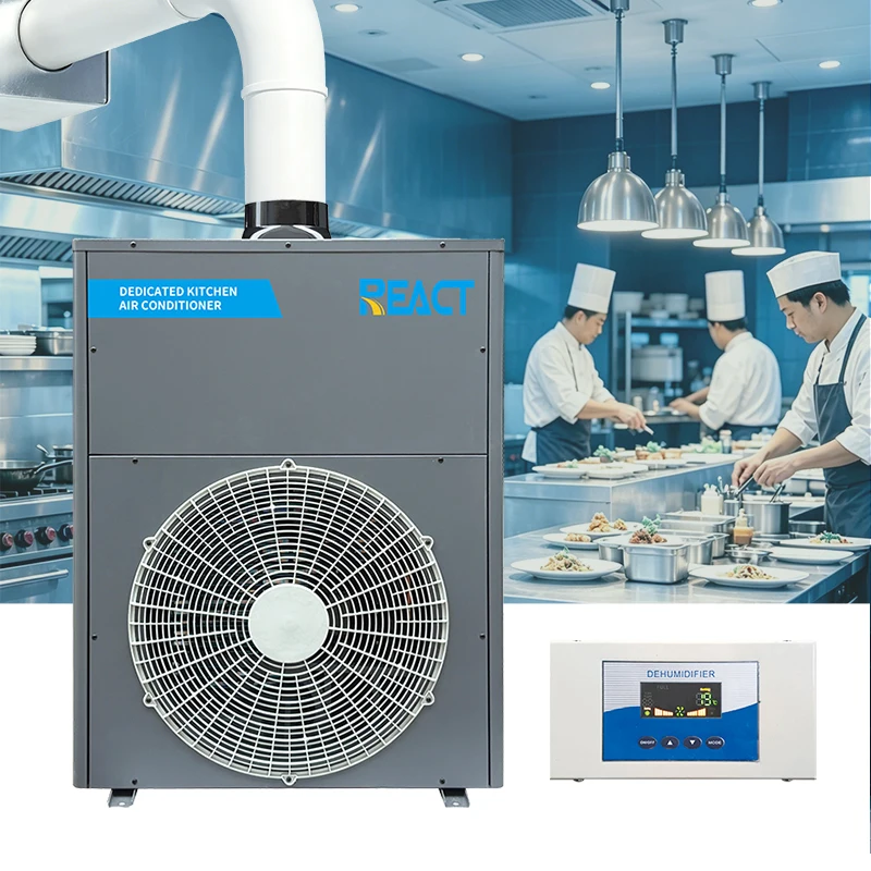 Factory Wholesale Duct Mounted Energy Saving Industrial Air Cooler, 900m³/h, 220V, Kitchen Special Cooling Equipment