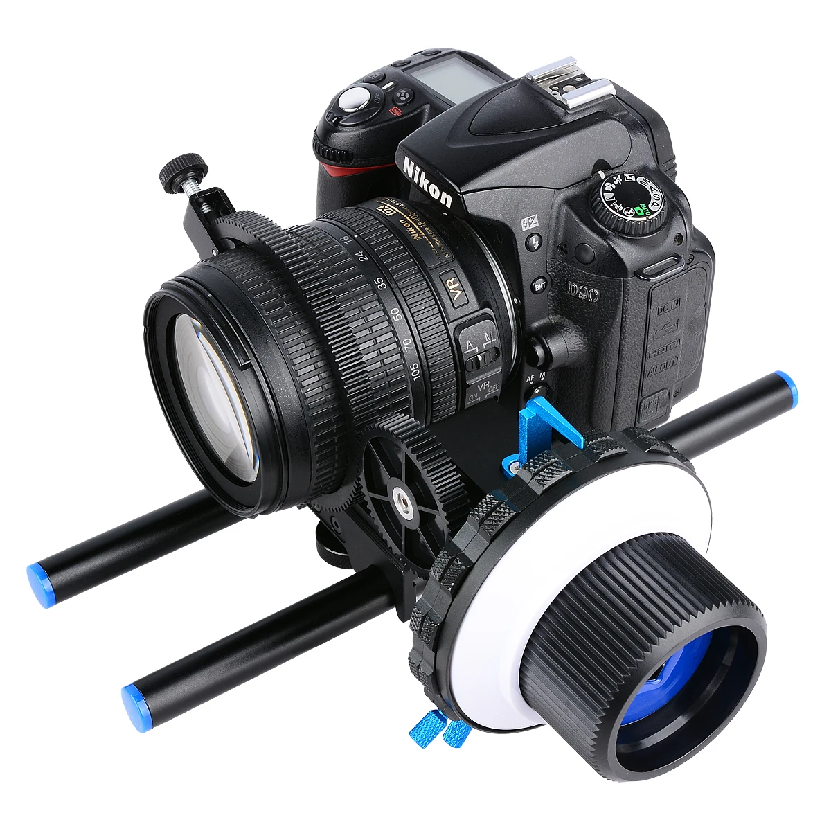 

YELANGU Mini Follow Focus F4 with A/B Stops & 15mm Rod Clamp & Gear Ring for DLSR Mirrorless Camera Diameter Lenses Up to 103mm