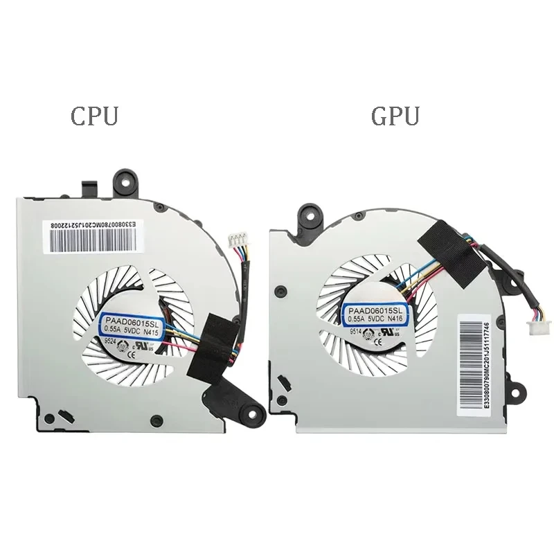 Original CPU GPU Cooling Fan FOR MSI GF75 MS-17F2/F3/F4/F5 Thin 8RC 8RD 9SC 9SD