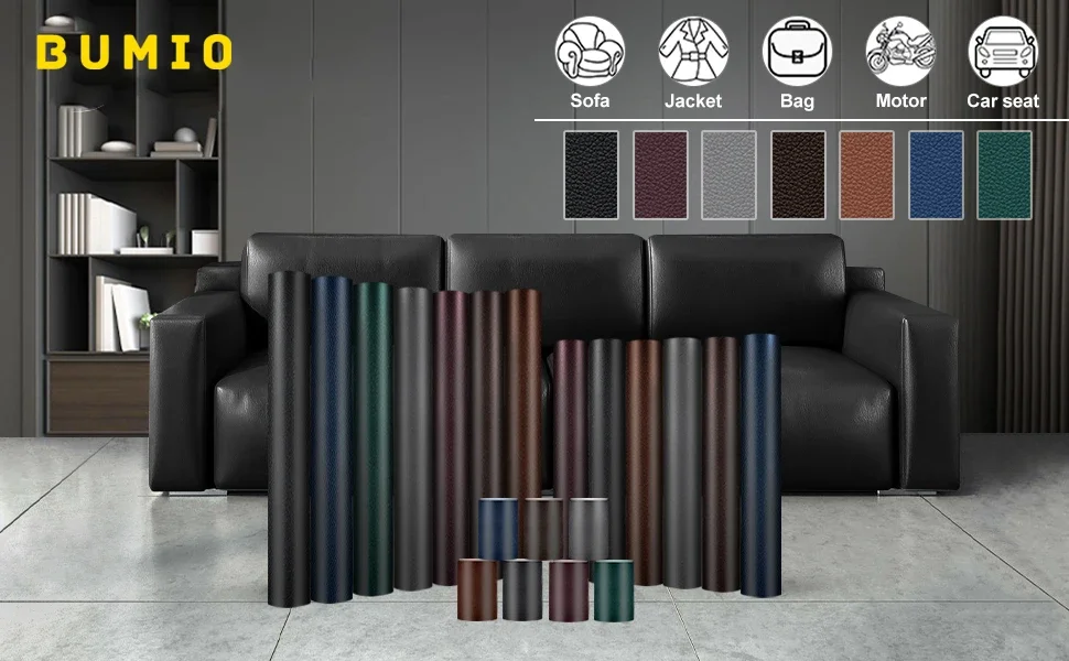 10-300cm Selbstklebendes Leder-Reparaturband für DIY-Projekte – Ideal für Sofa, Motorrad, Autositz, Taschen und Heimtextilien – Detail 3