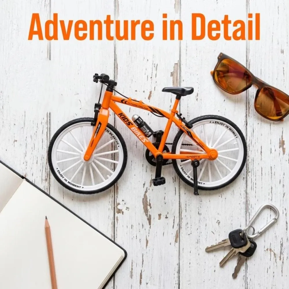 Simulation Mountain Bike Model Home Decor 1：10 Scale Off-Road Racing Bicycle Plastic Material Alloy Bicycle Collection view 5