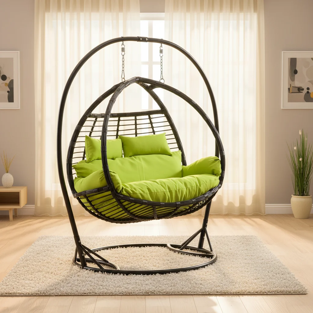 Outdoor Furniture Darwin - xx-Silla Columpio Doble Darwin con Soporte