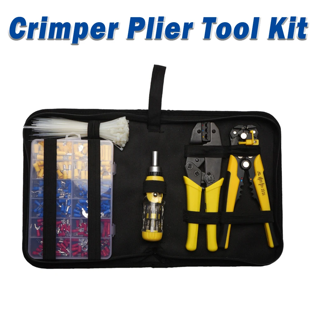 

Crimper Pliers Tool Kit Direct Repair Manual Tool Set Suitable For Maintenance Repair Household Appliances Power Tool