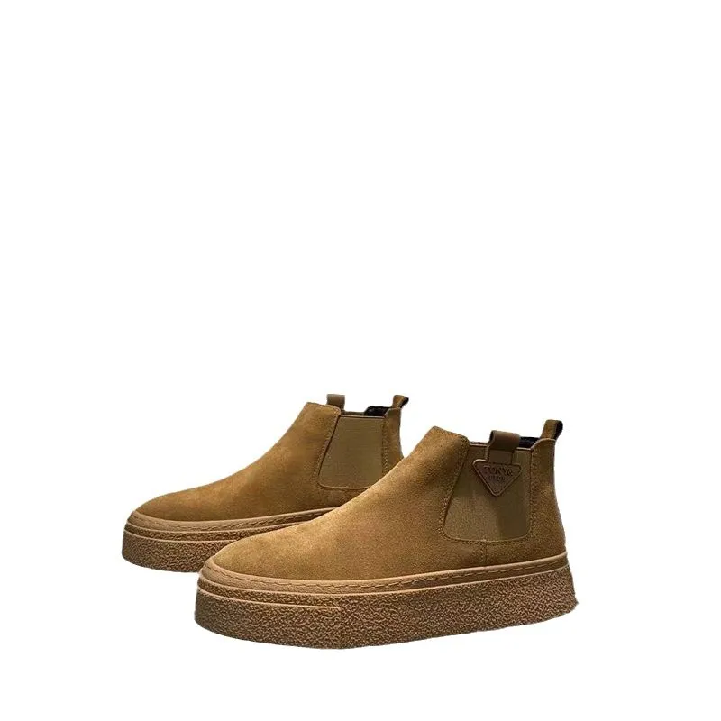 Men's Medieval Retro High Quality Fashion Casual High Top Shoes Flat Heel Casual Elegant Ankle Boots Cosplay Footwear 6
