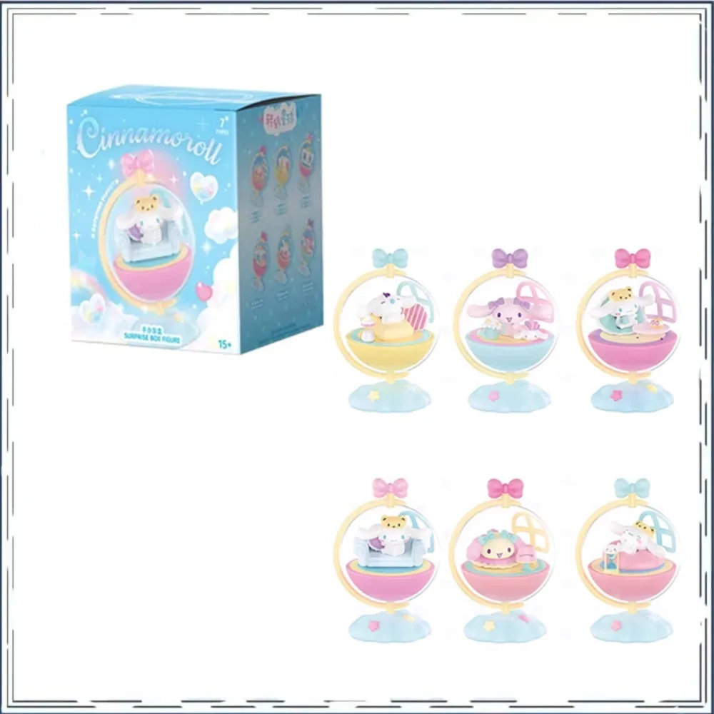 

New Cinnamoroll Blind Box Cute Cartoon Originality Rotating Planet Series Action Figure Ornaments Fashion Desktop Ornament