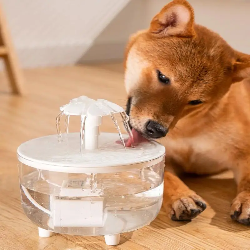 Auto Circulating Pets Water Fountain USB Electric Mute Cat Dog Drinker Bowl 1500mL Recirculate Filtring Water Dispenser