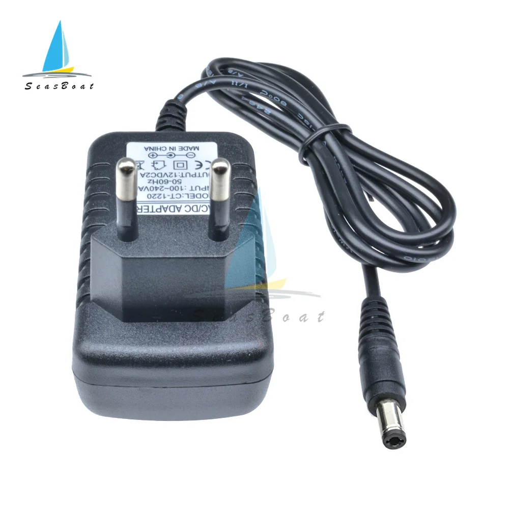 12 فولت 2A محول الطاقة الاتحاد الأوروبي التوصيل محول الطاقة توريد مهايئ شاحن 5.5X2.1mm ل LED CCTV محول محول جهد كهربي المقبس