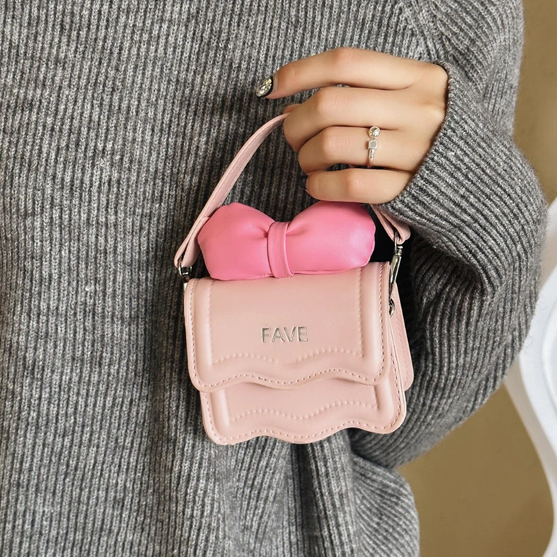 Sweet Kids Shoulder Bag PU Leather Solid Color Button Girls Princess Handbag Cute Travel Baby Mini Bags Coin Purse for Girl Boy