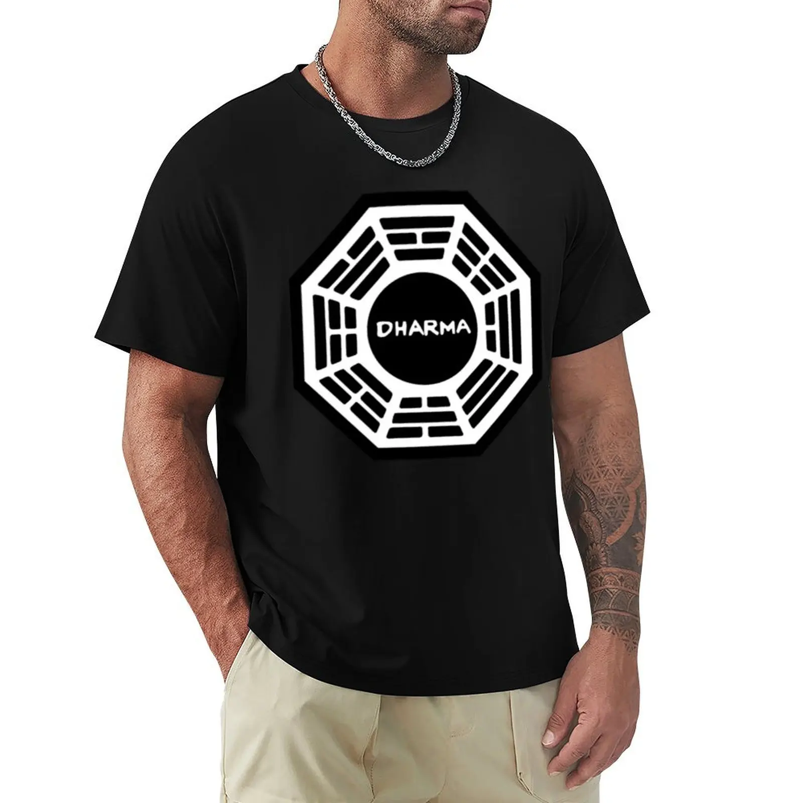

Dharma Initiative uniform T-Shirt Classic Crew Neck Cotton T-Shirt