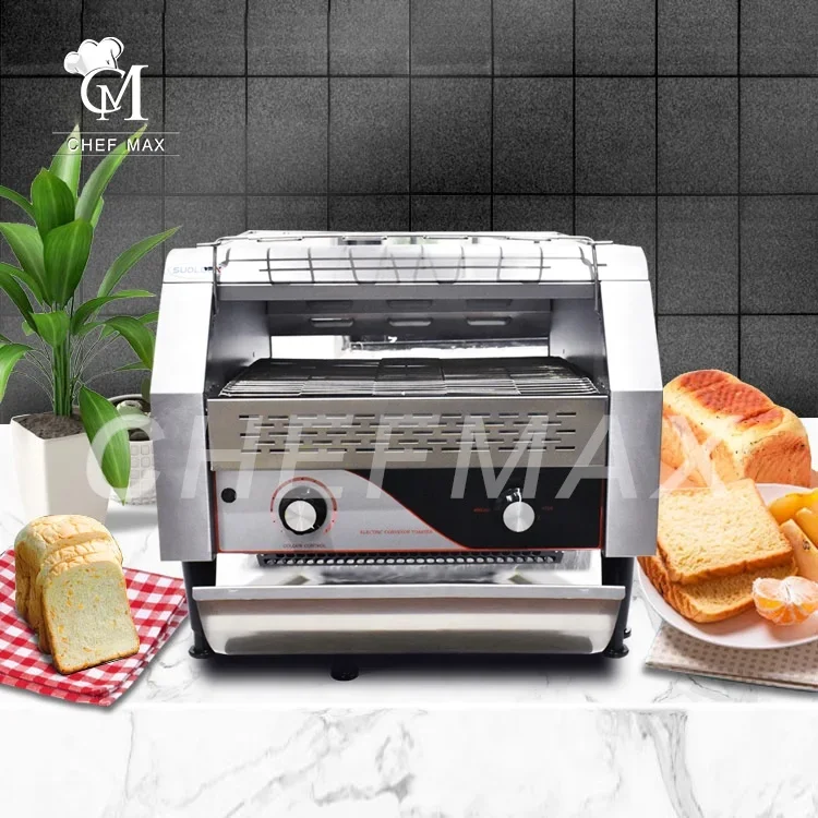 Commercial 1.3KW Bread hine Automatic Conveyor Sandwich Toaster for Cafe Bakery Fast Food Restaurant