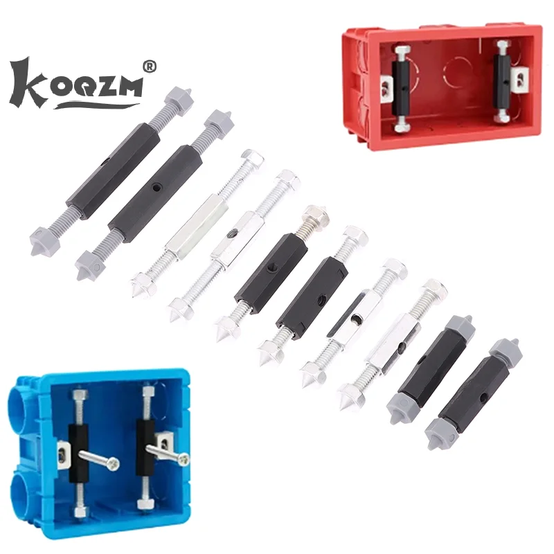 10 Pcs Wall Switch Socket Cassette Repairer Adjustable Cassette Screws Support Rod With Wrench Electrical Accessories