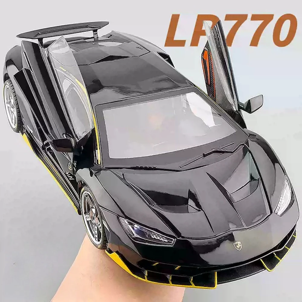 

1:18 Lambor LP770 Pagani Huayra Alloy Diecast Cars Toys Models Sound Light Pull Bsck Doors Opened Sports Car Children Best Gifts