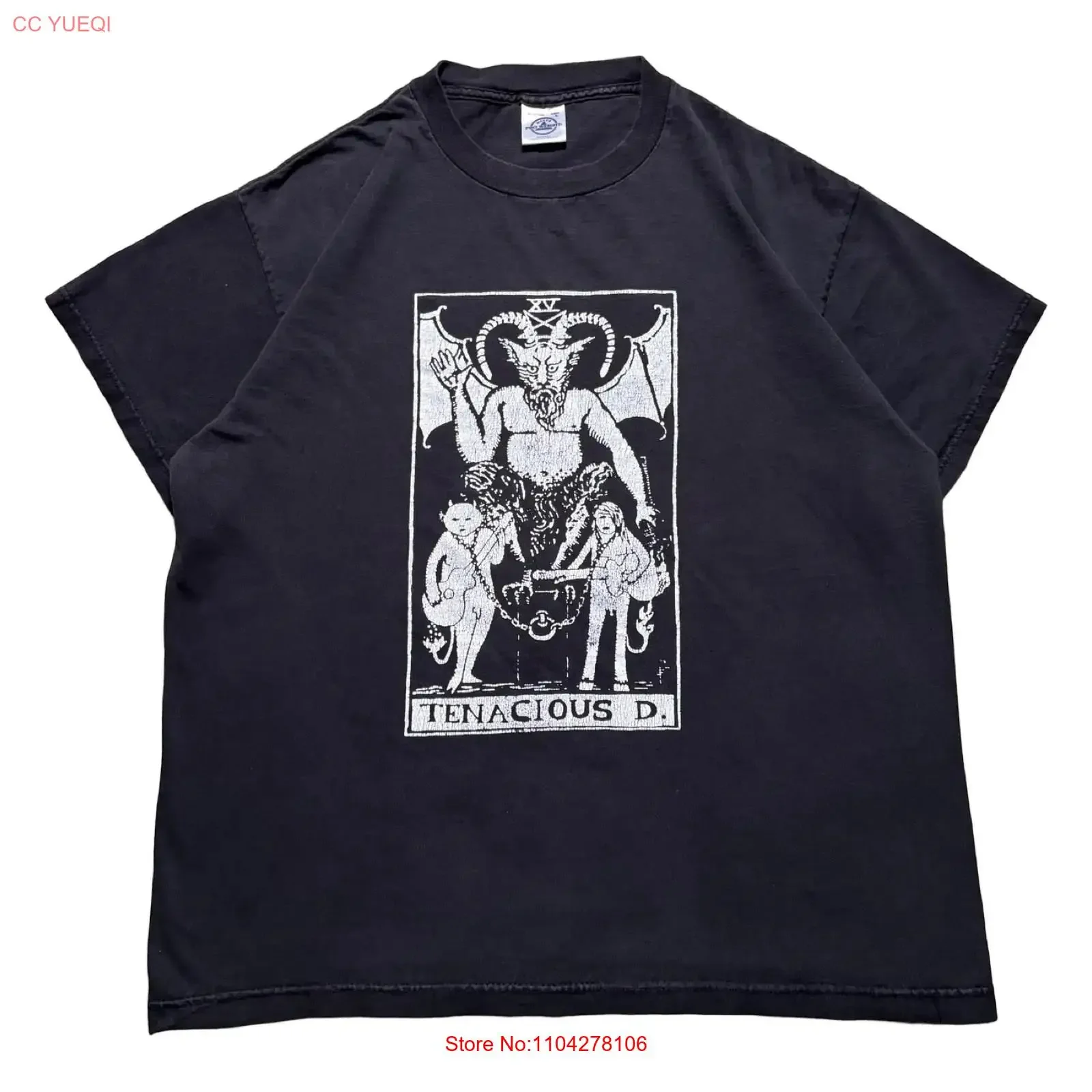 Vintage Tenacious D Jack Black Concert T ShirT L vintage Washed Casual Top For Everyday Wear Slightly Breathable graphic